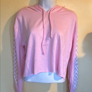 Heart Hips Pink Hooded Women's Top